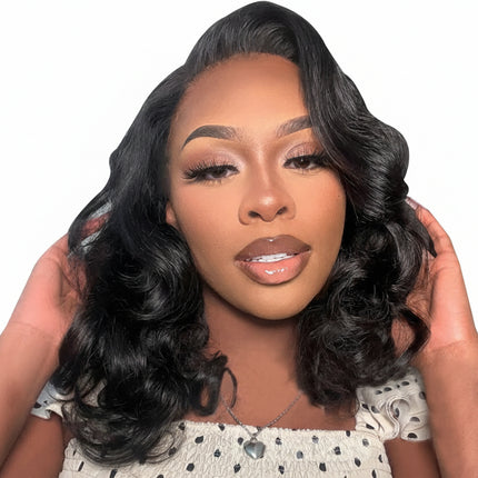 Wear Go Glueless Wig Brazilian Ocean Wave 6x4 HD Lace Glueless Human Hair Wig Ready To Wear Pre Plucked New In Body Wave