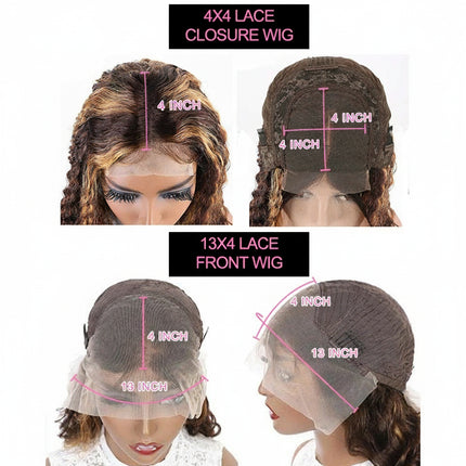 Peruvian Body Wave Ombre Hair Highlight Wig Human Hair Wigs For Women Body Wave Lace Closure Wigs 13X4 Lace Front Wig