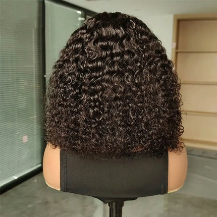 Wear Go Glueless Wig Brailian Water Wave Bob 6x4 HD Lace 100% Glueless Wig Human Hair Ready To Wear Pre Cut