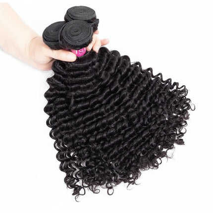 Brazilian 100% Human Hair Bundles 3/4 Bundles Hair Extension Brazilian Deep Wave Hair Weave Bundles