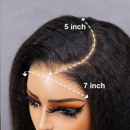 7x5 Wear And Go Glueless Water Wave Human Hair wigs With Knots HD Lace Front Wig Pre Cut Pre Plucked Glueless Wigs