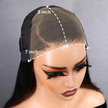 7x5 Wear And Go Glueless Water Wave Human Hair wigs With Knots HD Lace Front Wig Pre Cut Pre Plucked Glueless Wigs