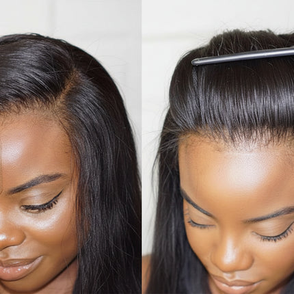 HD Lace Frontal Wig 13x6 Transparent Lace Frontal Human Hair Wigs Bone Straight Preplucked Wigs For Women On Sale