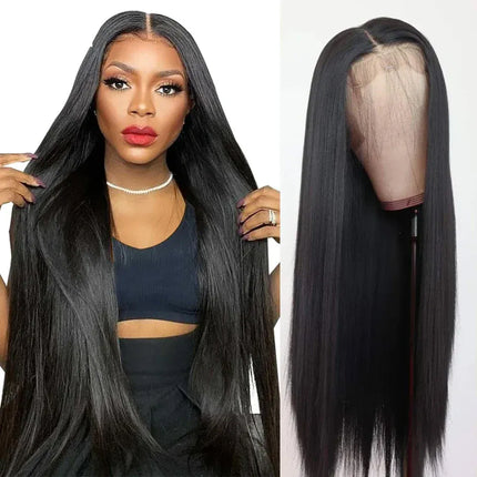 220% Density Straight Lace Front Wigs For Women Brazilian Human Hair Wigs 13X4 Straight Lace Front Human Hair Wigs