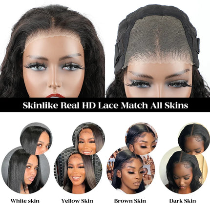 Wear Go Glueless Wig Brazilian Ocean Wave 6x4 HD Lace Glueless Human Hair Wig Ready To Wear Pre Plucked New In Body Wave
