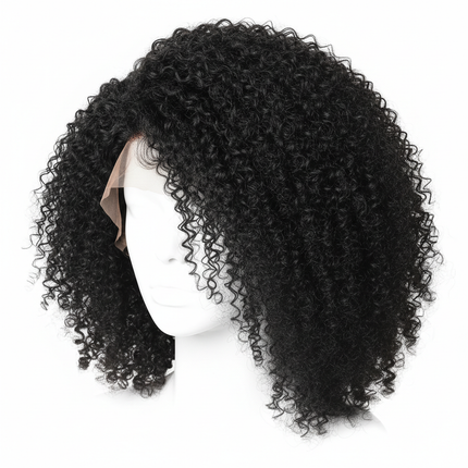 Black kinky curly lace front side
