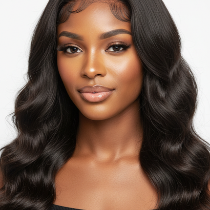 black model 7x5 Wear And Go Glueless Water Wave Human Hair wigs With Knots HD Lace Front Wig Pre Cut Pre Plucked Glueless Wigs
