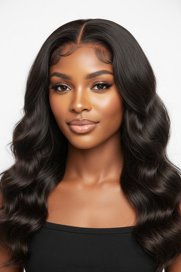 black model 7x5 Wear And Go Glueless Water Wave Human Hair wigs With Knots HD Lace Front Wig Pre Cut Pre Plucked Glueless Wigs