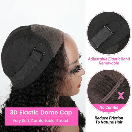 Wear Go Glueless Wig Brailian Water Wave Bob 6x4 HD Lace 100% Glueless Wig Human Hair Ready To Wear Pre Cut