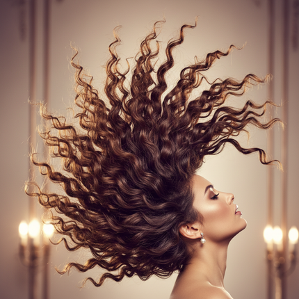 Curly flip angle, square