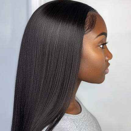 Wear Go Wig Highlight Peruvian Straight 6x4 HD Lace Glueless Preplucked Human Wigs Ready To Go